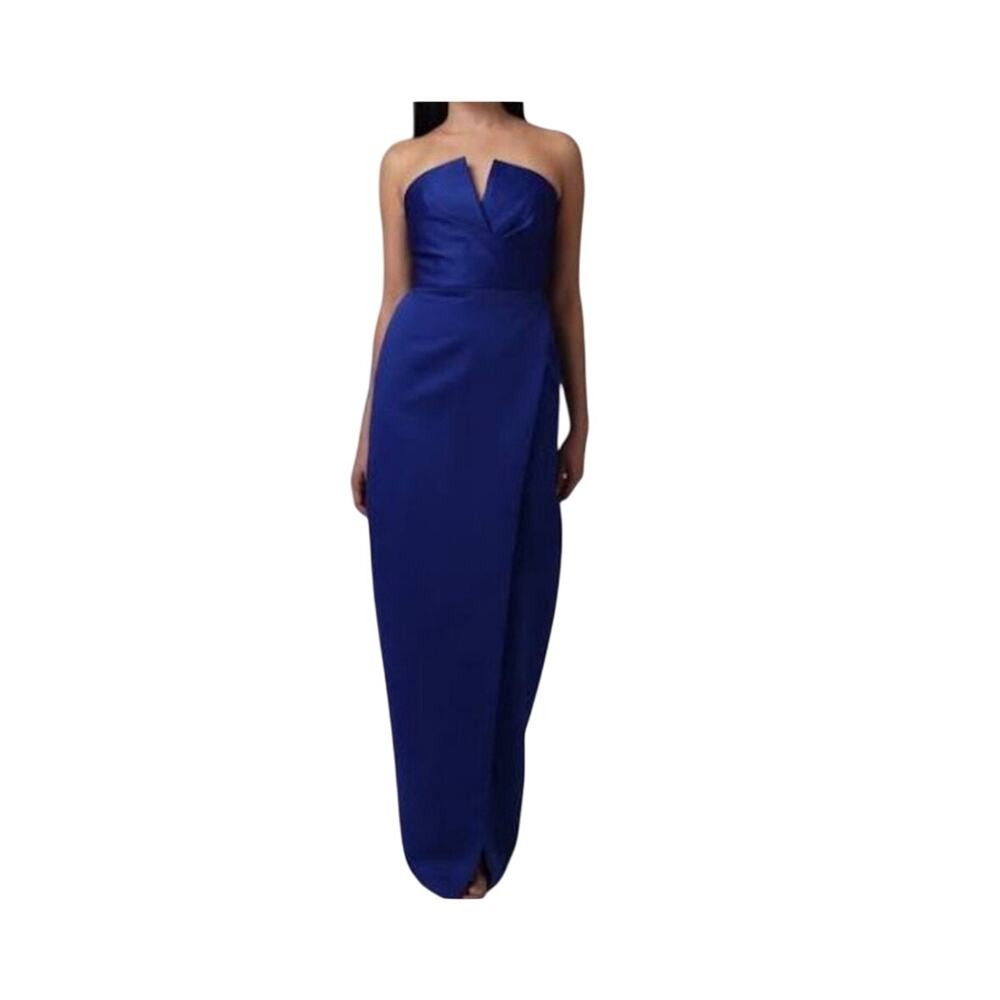 Jay Godfrey NWT Darcy Strapless Gown in Cobalt Size 14